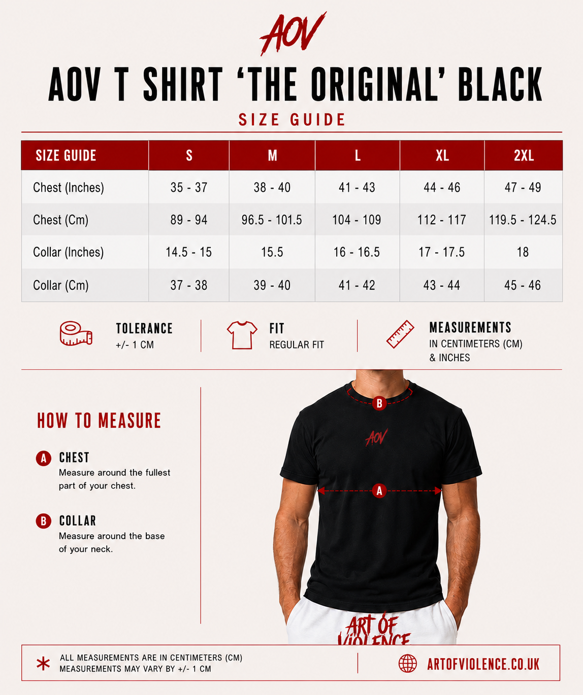 AOV T-Shirt "The Original" Black
