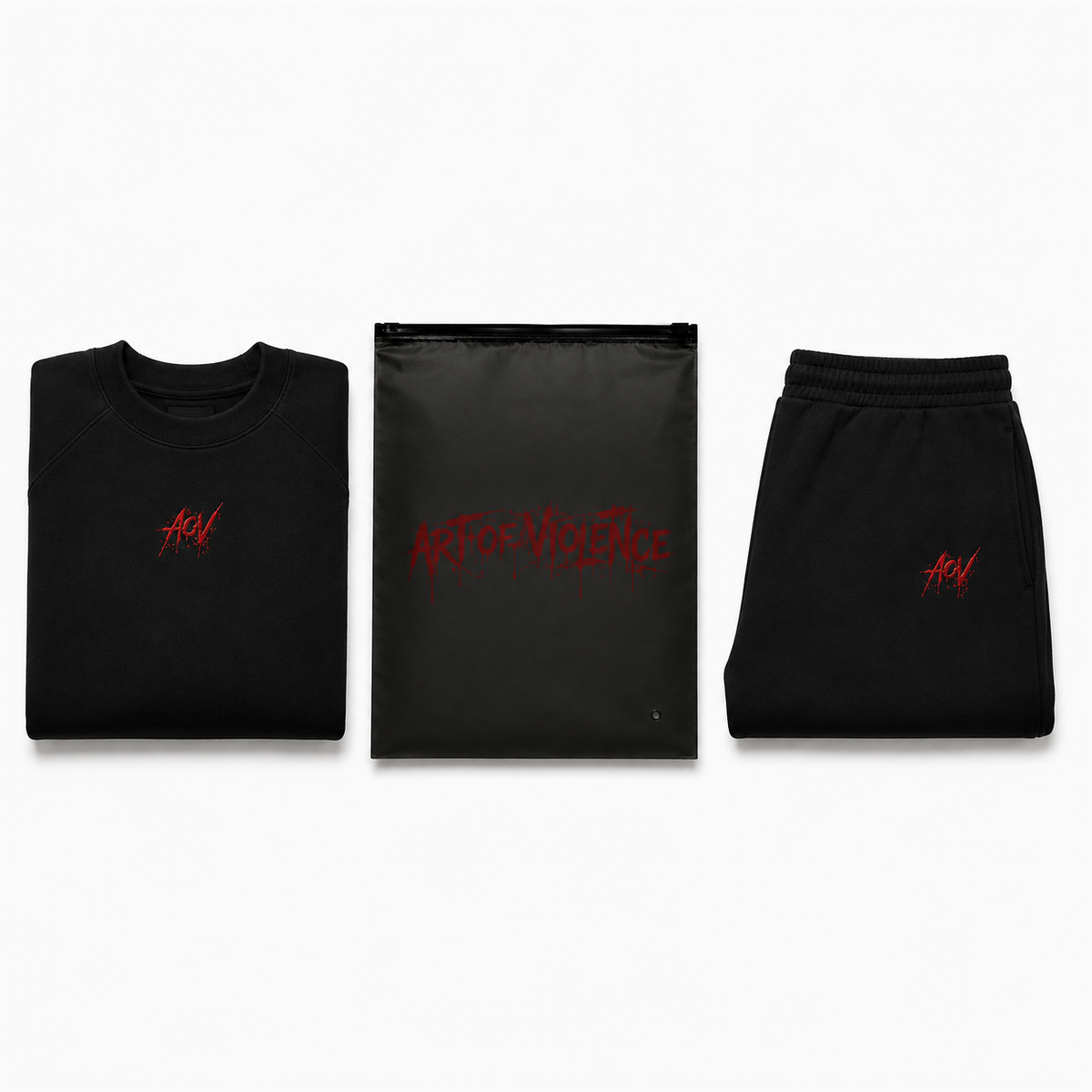 AOV Embroidered Tracksuit Set