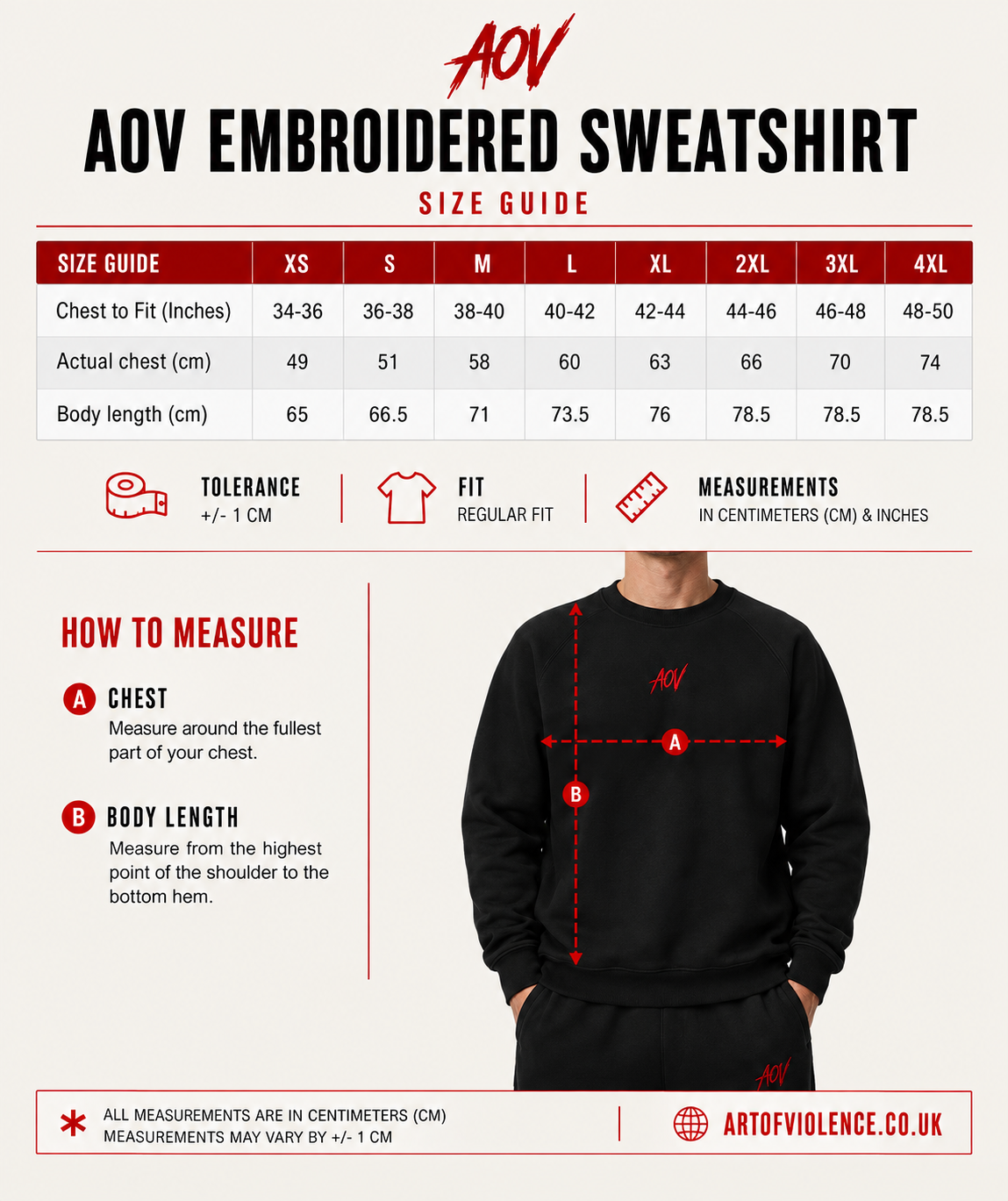 AOV Embroidered Sweatshirt