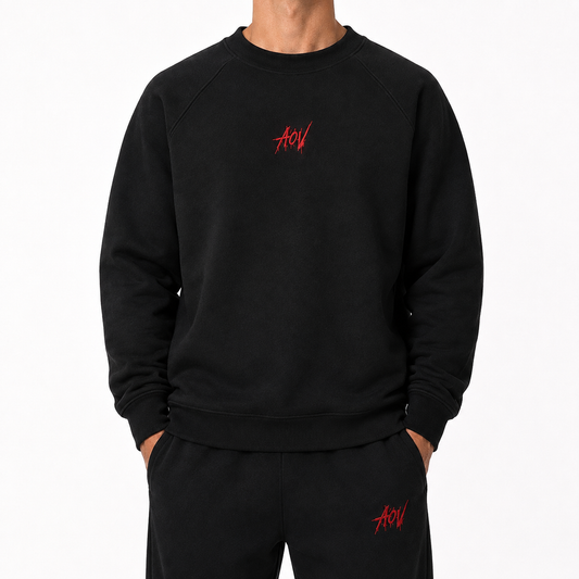 AOV Embroidered Tracksuit Set