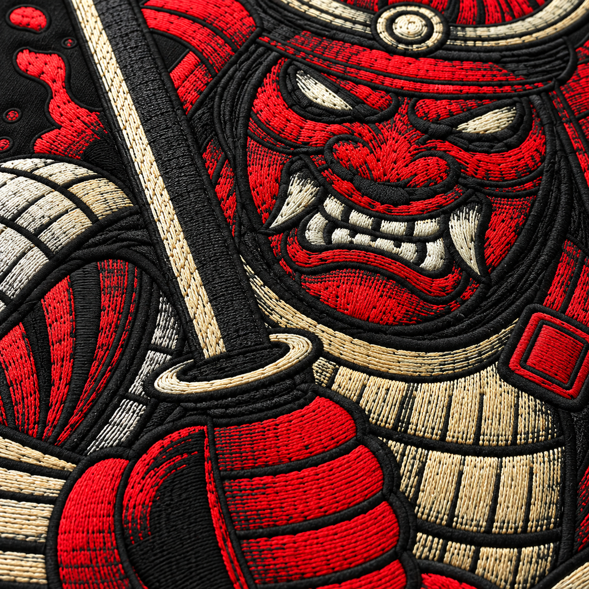 AOV Masked Samurai Embroidered Hoodie