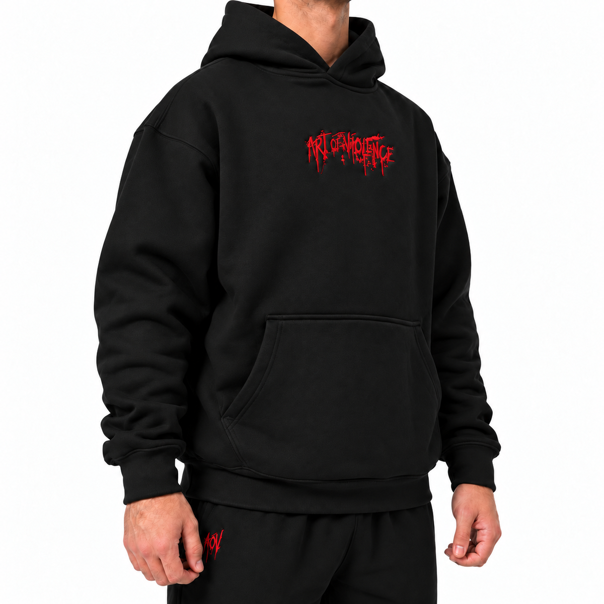 AOV Masked Samurai Embroidered Hoodie