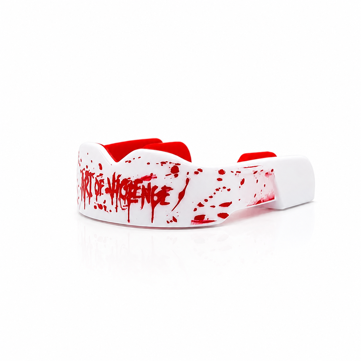 AOV Combat MouthGuard - Blood Reign White