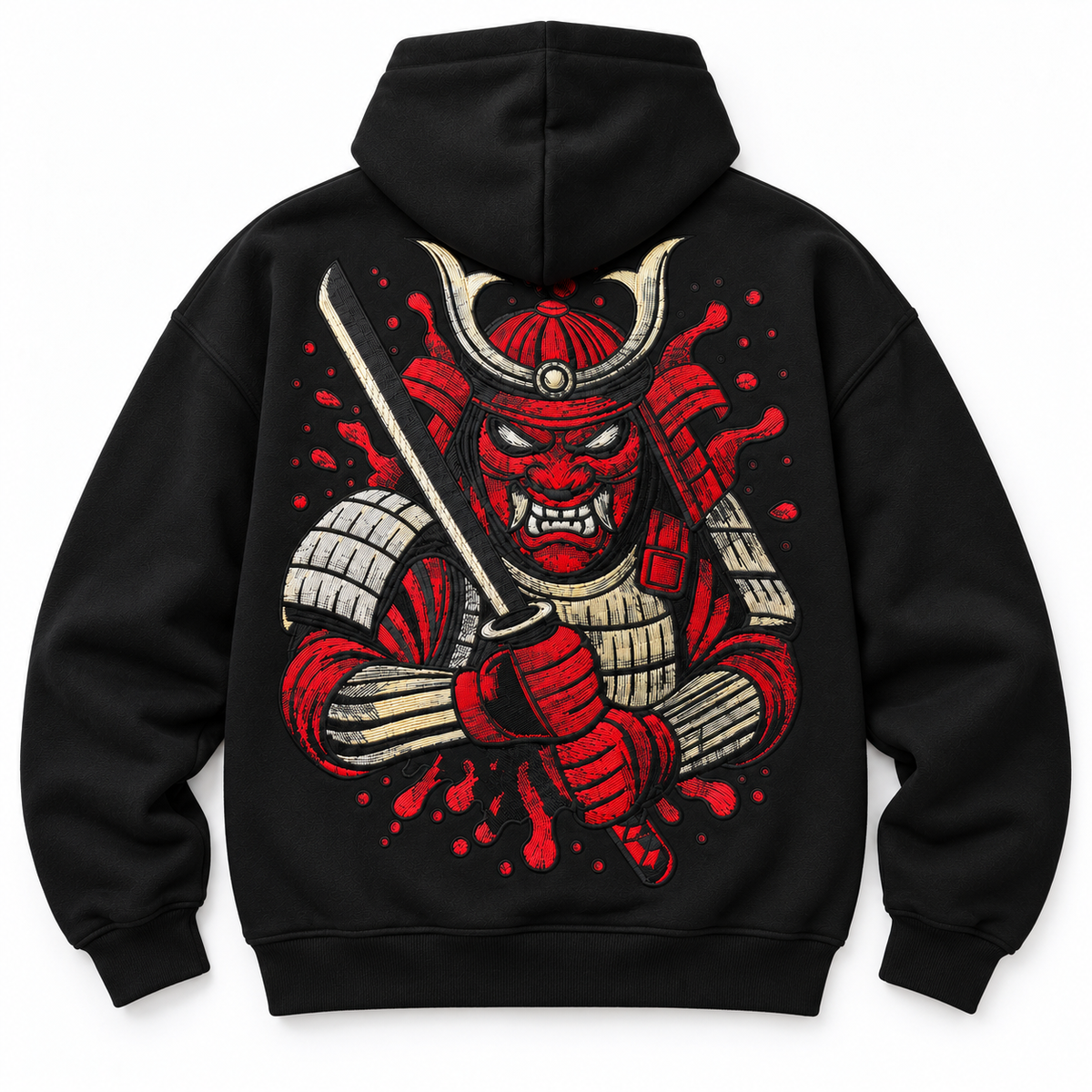 AOV Masked Samurai Embroidered Hoodie