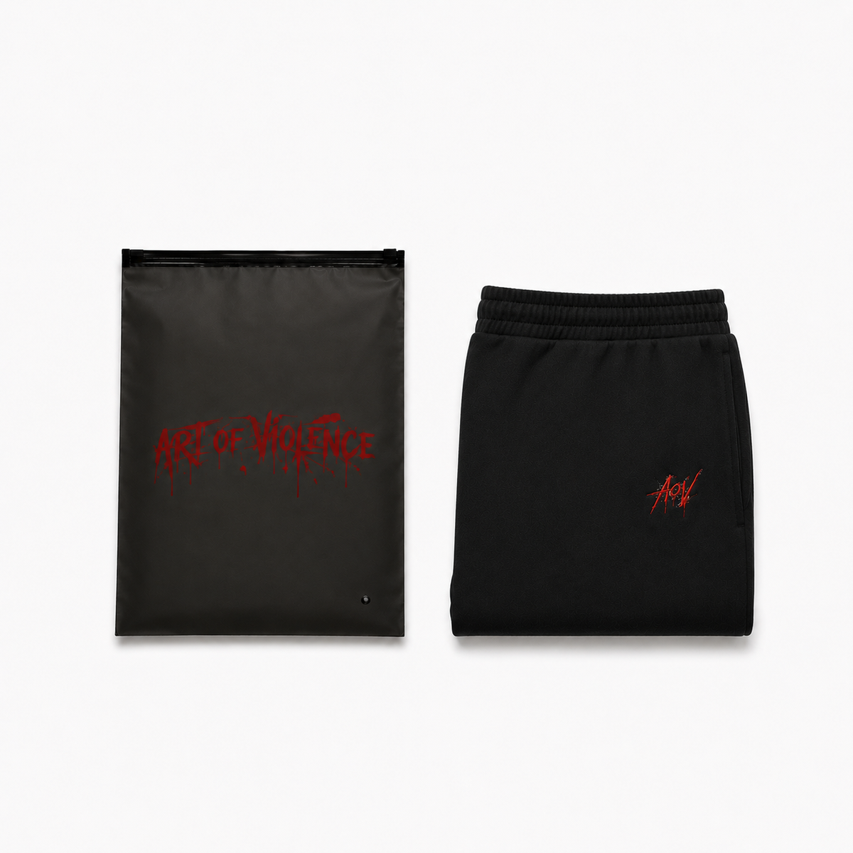 AOV Embroidered Sweatpants