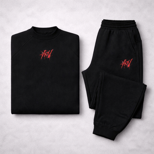 AOV Embroidered Tracksuit Set
