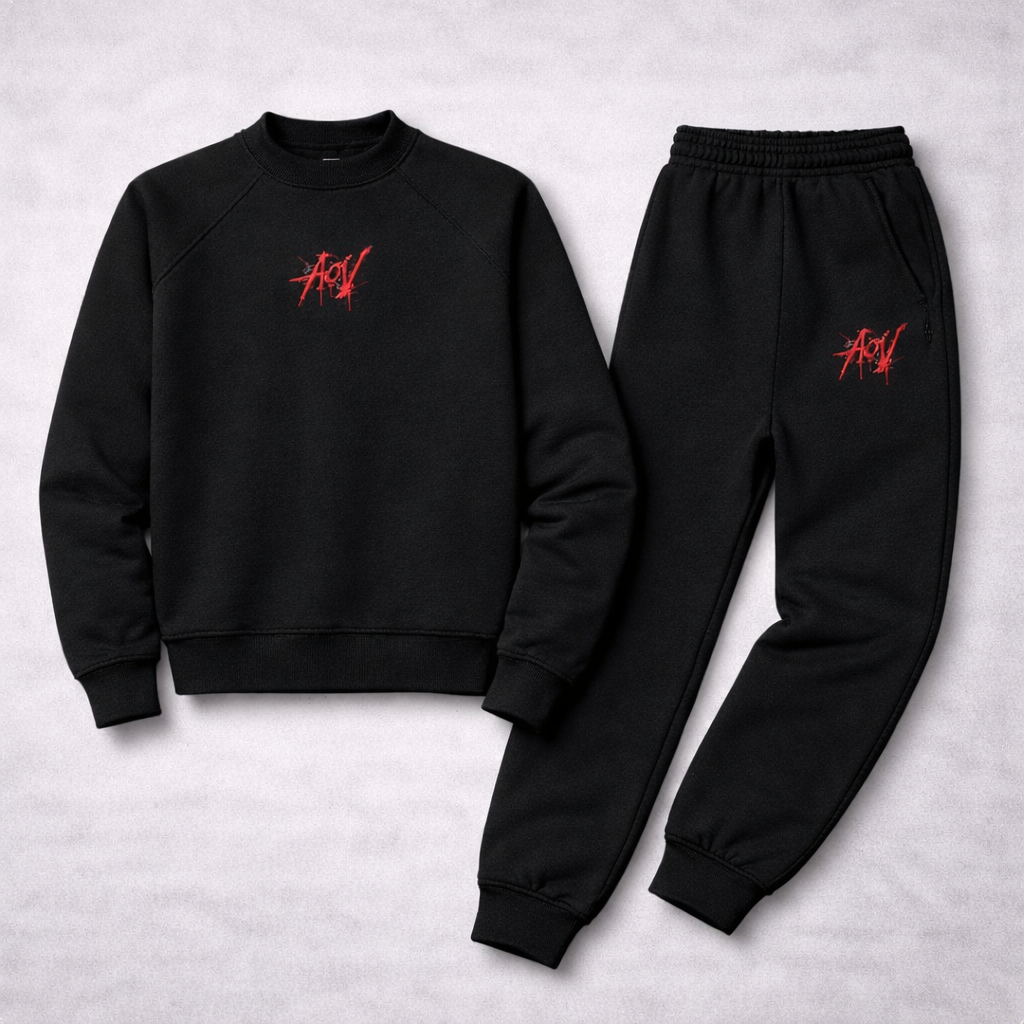 AOV Embroidered Tracksuit Set