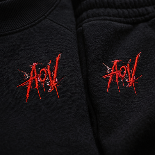 AOV Embroidered Sweatpants
