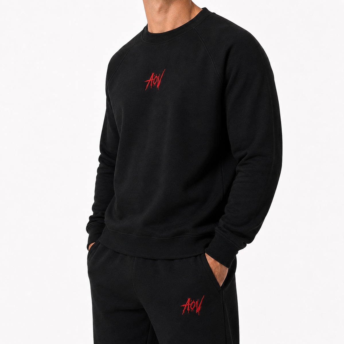 AOV Embroidered Sweatpants