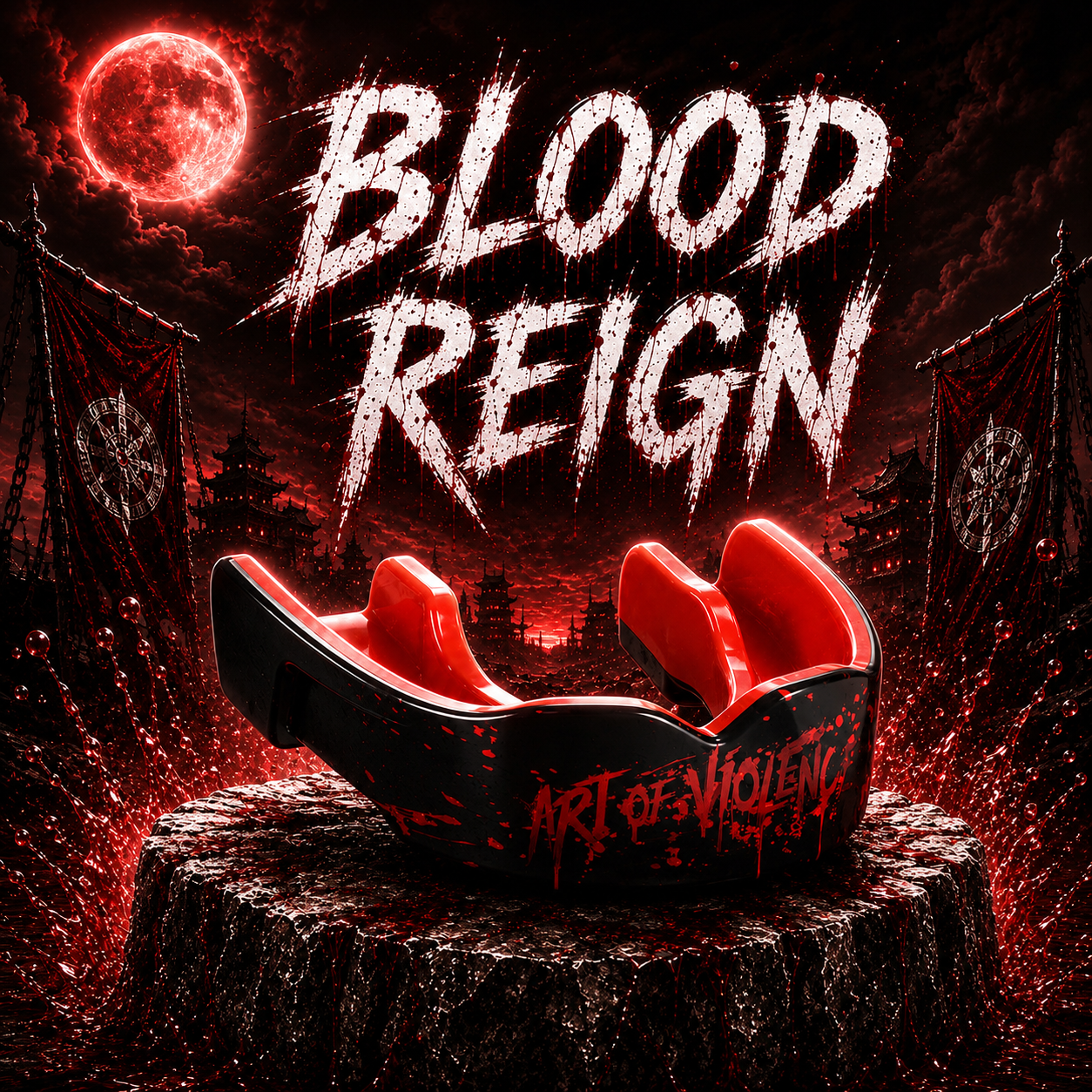 AOV Mouthguard Blood Reign Black