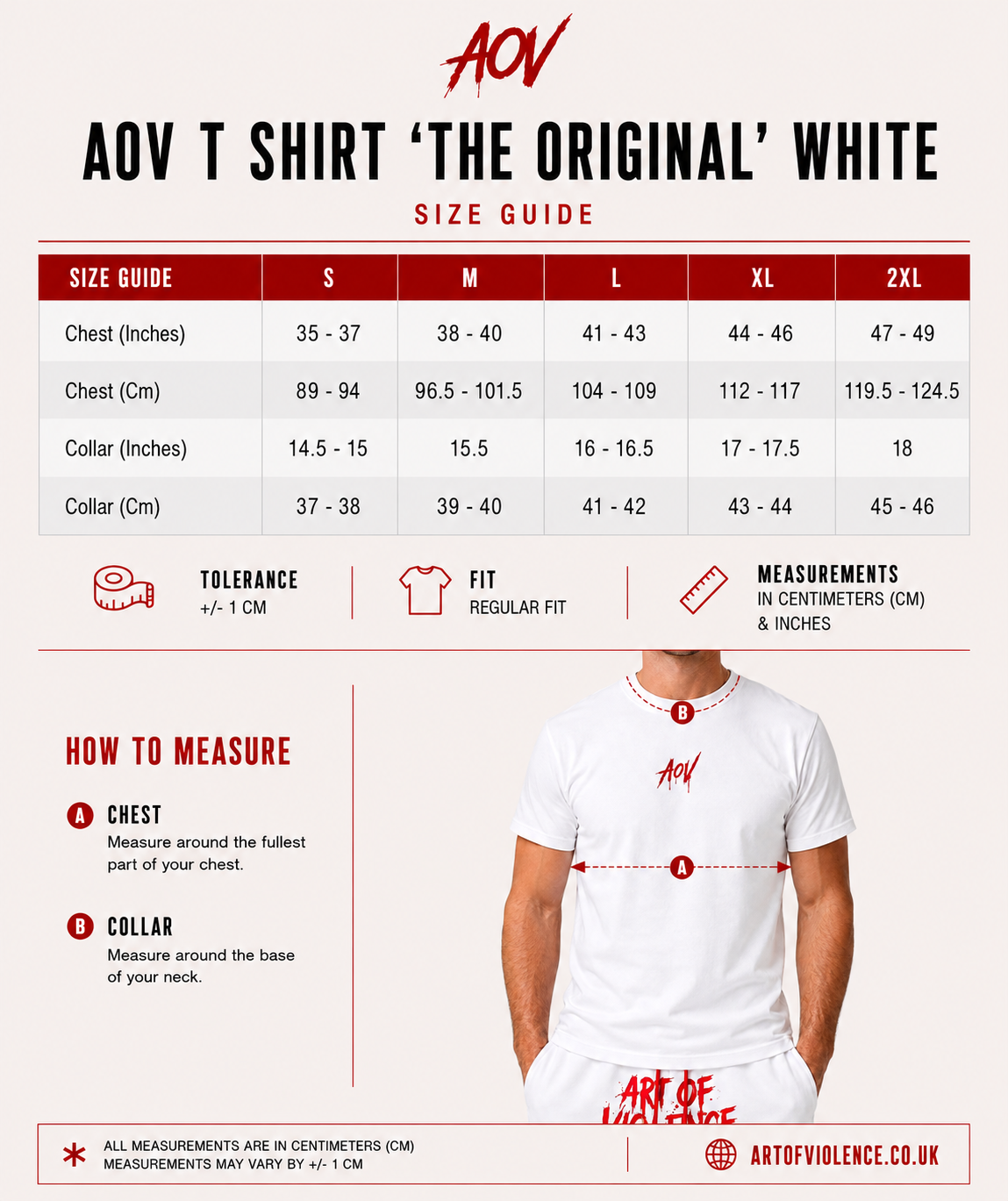 AOV T-Shirt "The Original" White